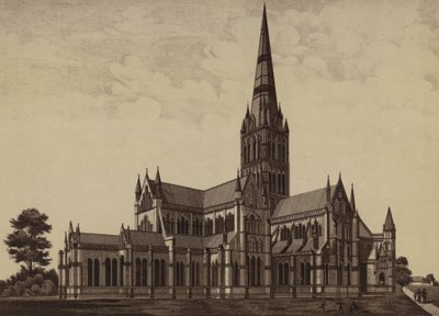 Catedral de Salisbury, desde el noreste de English School