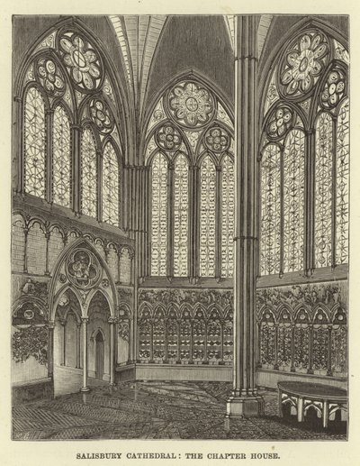Catedral de Salisbury, la sala capitular de English School