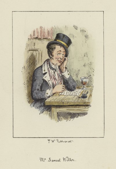 Sam Weller, de los Papeles Póstumos del Club Pickwick, de Charles Dickens de English School