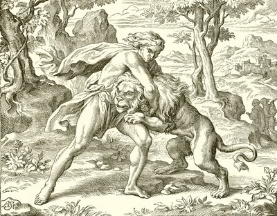 Sansón y el león de English School