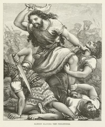 Sansón matando a los filisteos de English School