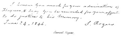 Samuel Rogers de English School