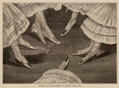 Sandalias, un recuerdo de hace veinte años (grabado) de English School