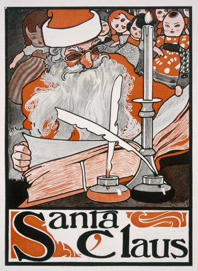 Santa Claus (litografía en color) de English School