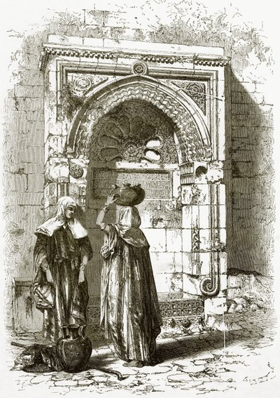 Fuente sarracena, cerca de la casa del consejo, Jerusalén de English School