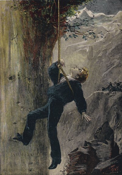 Salvado. Ilustración de El Puente Natural, o Un Nicho el Más Alto, de Elihu Burritt de English School