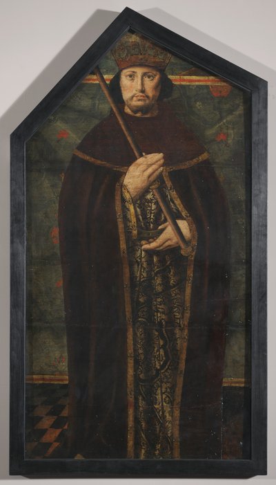 Rey sajón, c.1515 (óleo sobre tabla de roble) de English School