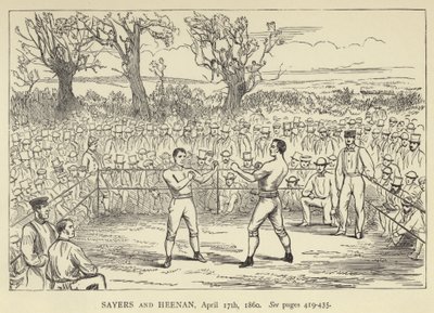 Sayers y Heenan, 17 de abril de 1860 de English School