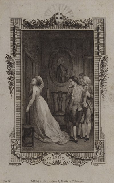 Escena de Clarissa, de Samuel Richardson de English School