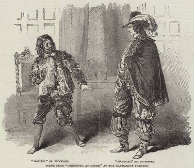 Escena de Presentado en la Corte, en el Teatro Haymarket de English School