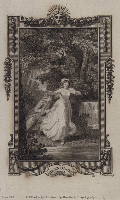 Escena de La historia de Sir Charles Grandison, de Samuel Richardson de English School