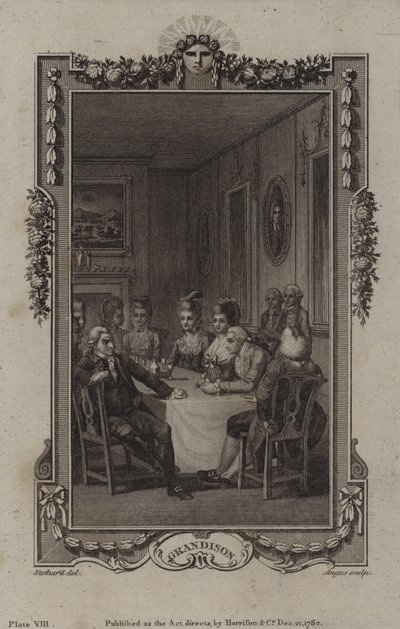 Escena de La historia de Sir Charles Grandison, de Samuel Richardson de English School