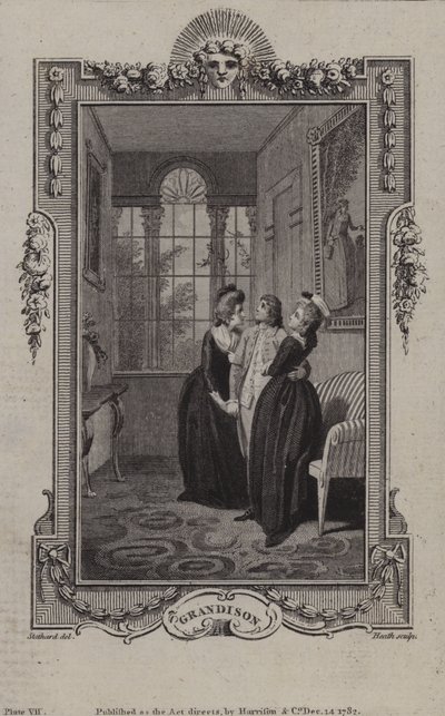 Escena de La historia de Sir Charles Grandison, de Samuel Richardson de English School