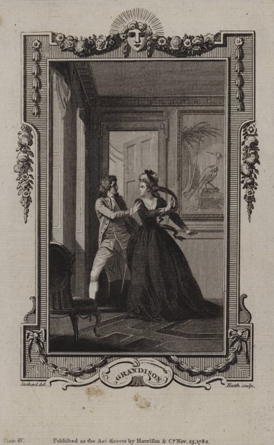 Escena de La historia de Sir Charles Grandison de English School