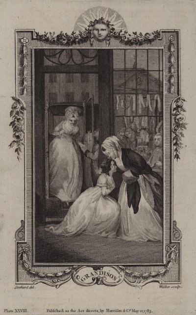 Escena de La historia de Sir Charles Grandison de English School
