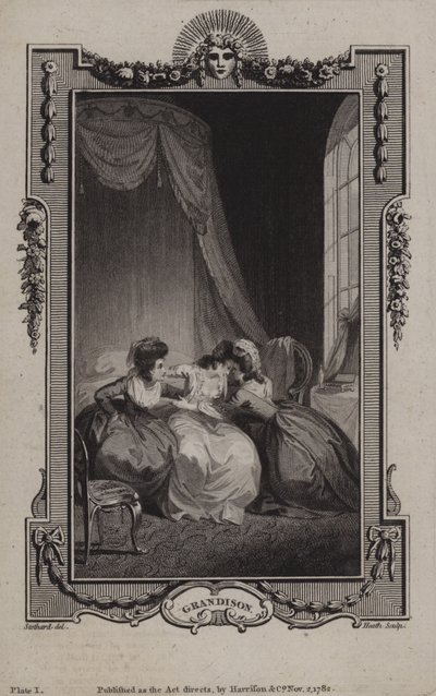 Escena de La historia de Sir Charles Grandison de English School
