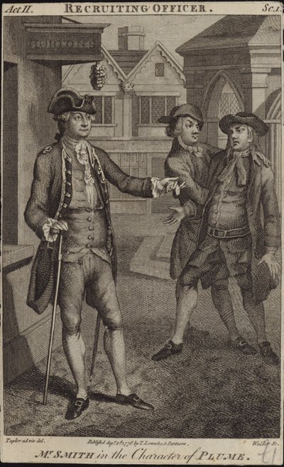Escena de The Recruiting Officer de English School