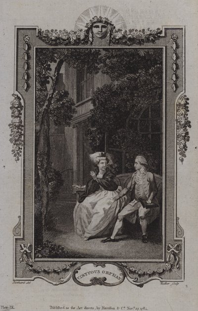 Escena de El huérfano virtuoso, de Mary Collyer de English School