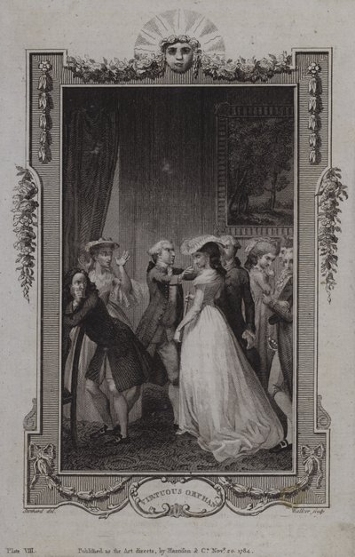 Escena de El huérfano virtuoso, de Mary Collyer de English School