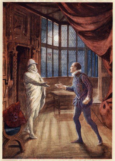 Escena de la ópera Don Giovanni (1787), de "A Day With Wolfgang Amadeus Mozart" de May Byron, c.1914 (impresión) de English School