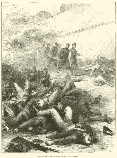 Escena en la prisión de La Roquette, 1871 de English School