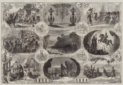 Escenas de las Pantomimas y Extravaganzas de English School