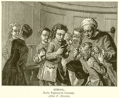 Escuela. Principios del siglo XVIII de English School