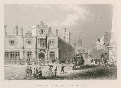 Escuela para Ciegos Indigentes, St Georges Field, Southwark, Londres de English School