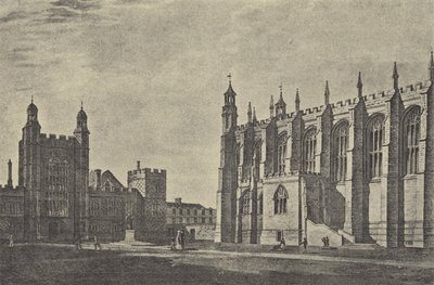 Patio escolar en 1814 (grabado) de English School
