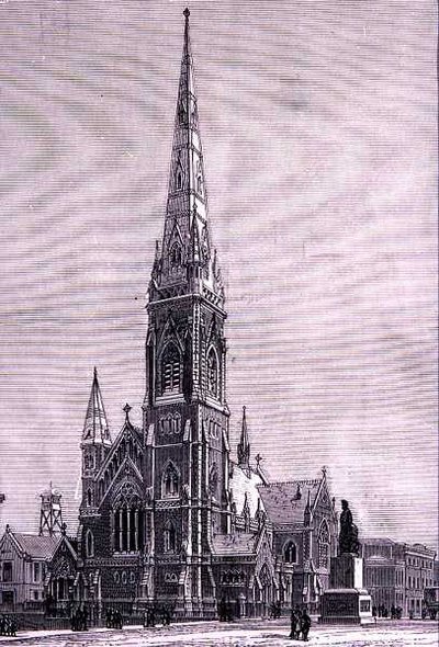 Iglesia escocesa, calle Collins, Melbourne, Australia, de 
