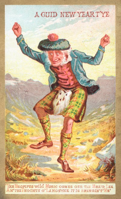 ¡Escocés Bailando! Tarjeta de Año Nuevo de English School