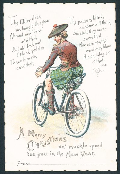 Tarjeta de Navidad escocesa de English School