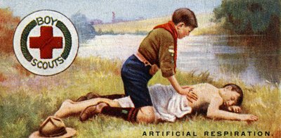 Insignia de Primeros Auxilios para Scouts, 1929 de English School