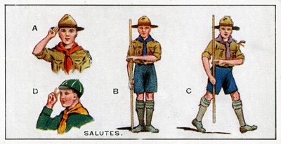 Saludo de los scouts, 1929 de English School