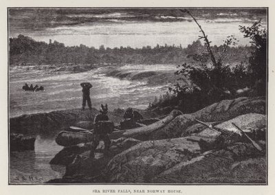 Cataratas del río marino, cerca de la Casa de Noruega de English School