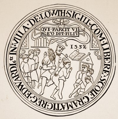 Sello de Louth Grammar School, 1552 de English School