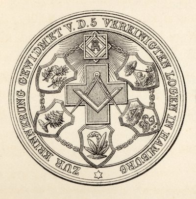 Sello de los masones de Hamburgo, de 