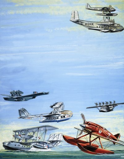 Montaje de hidroavión de English School