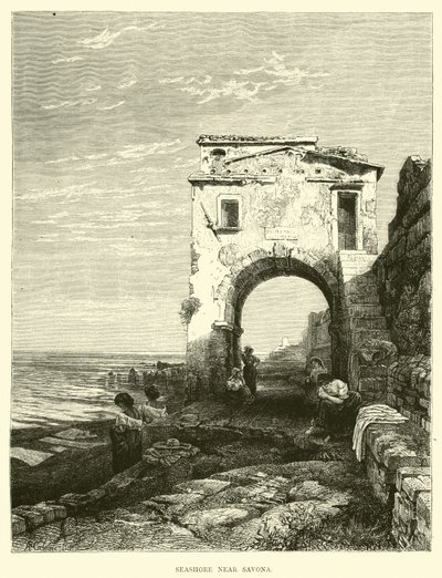 Orilla del mar cerca de Savona de English School