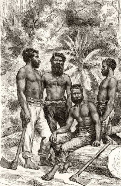 Aborígenes victorianos semi-civilizados, de 