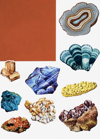 Montaje de piedras semipreciosas de English School