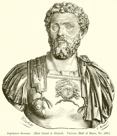 Septimio Severo (Busto encontrado en Otricoli. Vaticano, Sala de Bustos, No. 290) de English School
