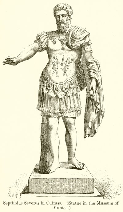 Septimio Severo en Cuirass (Estatua en el Museo de Múnich) de English School