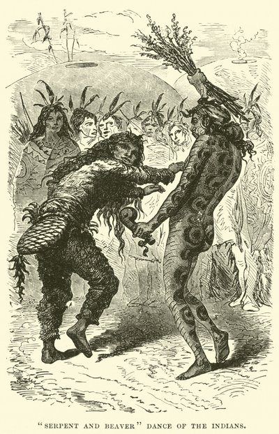 Danza de la serpiente y el castor de los indios de English School