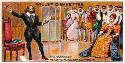 Shakespeare leyendo a la Reina Isabel de English School
