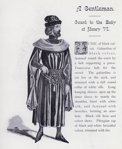 El Rey Ricardo III de Shakespeare: Un caballero, guardia del cuerpo de Enrique VI de English School