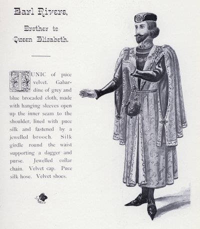 El Rey Ricardo III de Shakespeare: Earl Rivers, hermano de la Reina Isabel de English School