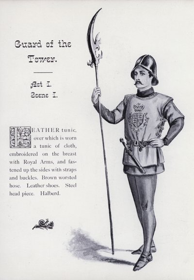 El Rey Ricardo III de Shakespeare: Guardia de la Torre, Acto I, Escena I de English School