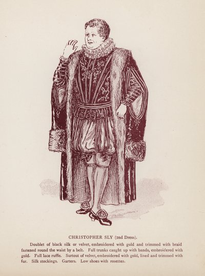 La fierecilla domada de Shakespeare: Christopher Sly, 2º Vestido de English School