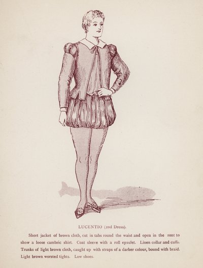 La fierecilla domada: Lucentio, segundo vestido de English School